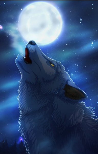 Лунный волк арт