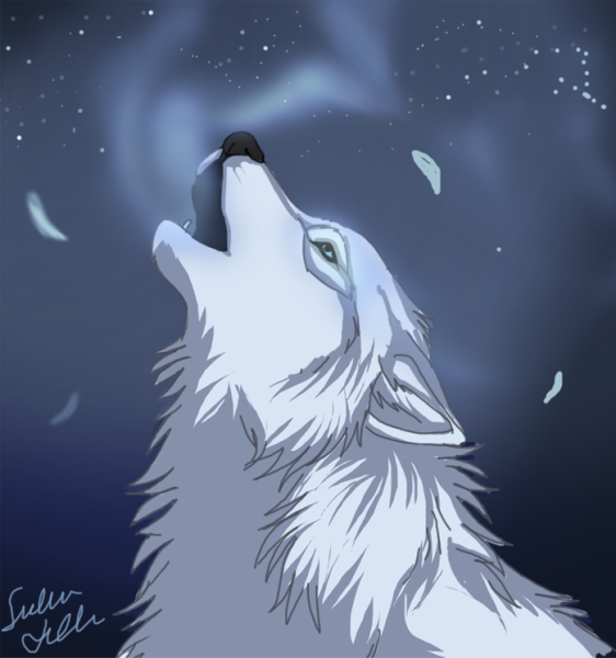 Аниме волчица