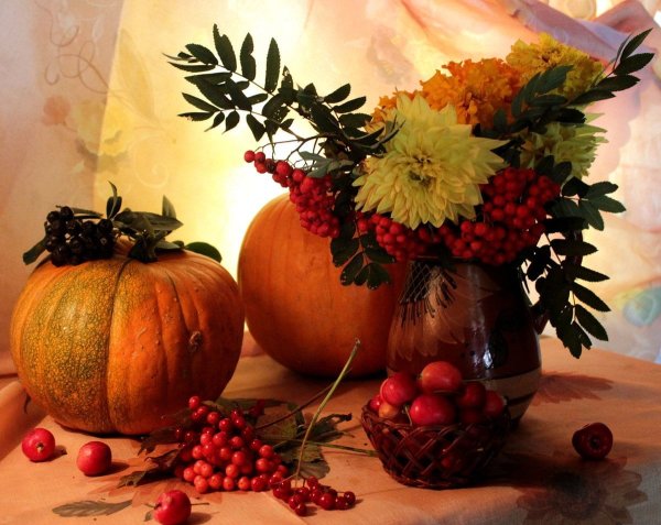 Осенние букеты дары осени