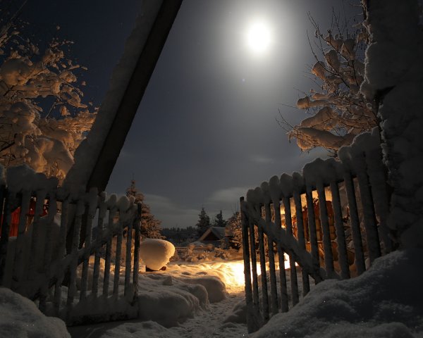 Заснеженная деревня