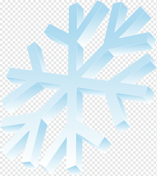 Объемные снежинки на прозрачном фоне
