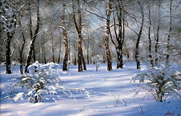 Алексей Адамов художник зима