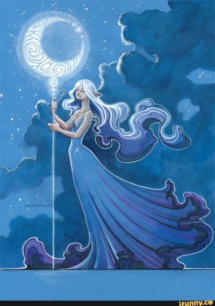 Лунная девушка фэнтези