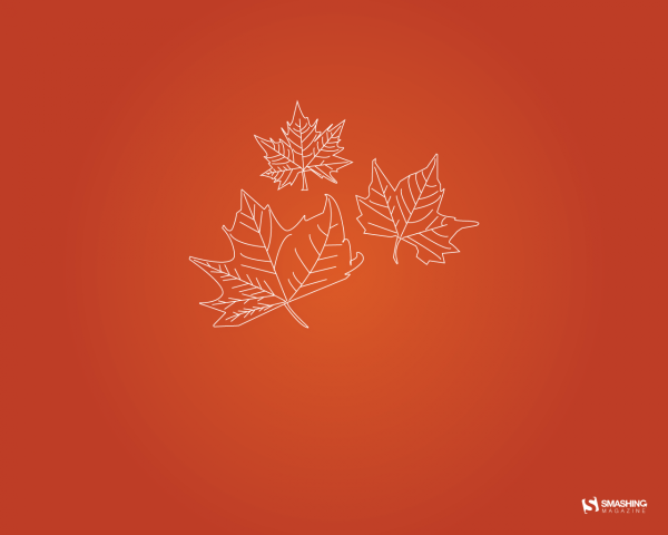 Фон для рабочего стола осень Минимализм