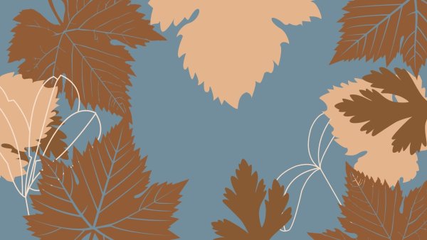 Осенние обои Минимализм