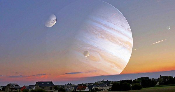 Юпитер вид с земли