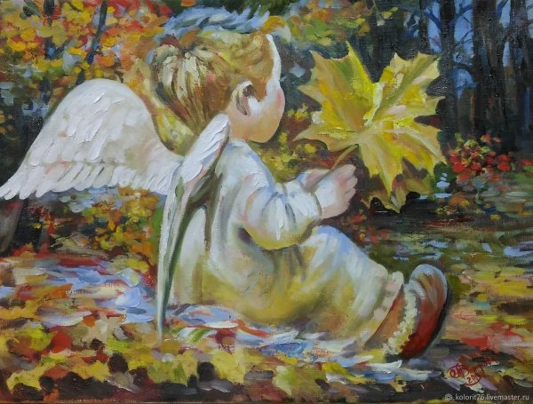 Художник Виктор Низовцев осенний ангел