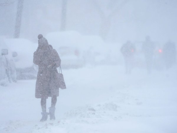 Сильная метель Снежная буря