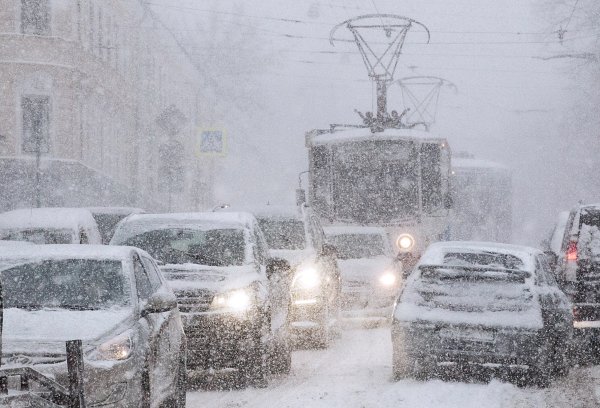 Сильный снегопад в Москве