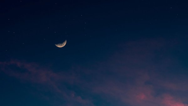 Ночное небо с луной