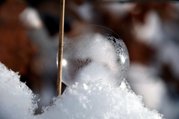 Снег крупным планом