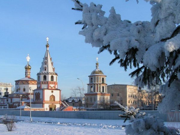 Зима снег Иркутск