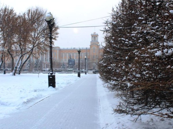 Морозный день в Иркутске