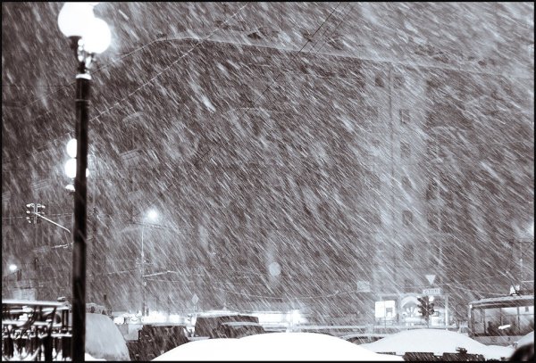 Метель в городе