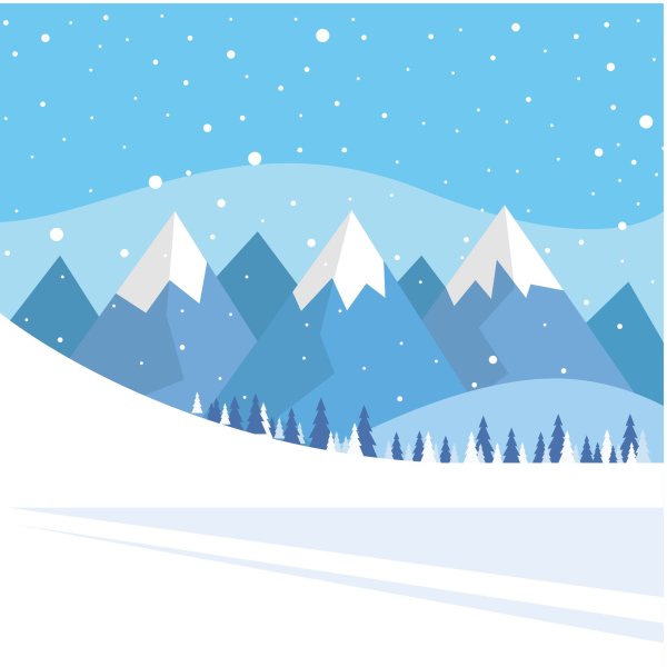 Зима вектор