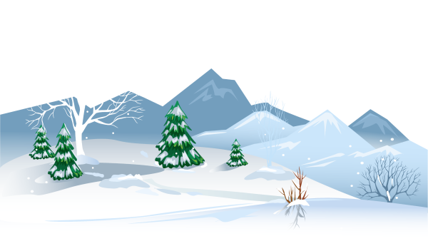 Зима мультяшная