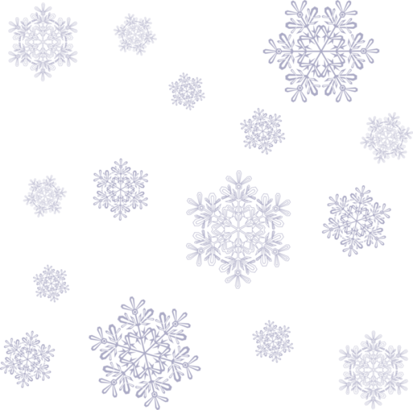 Снежинки на прозрачном фоне