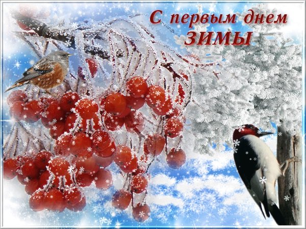 С 1 днем зимы