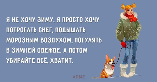Смешные высказывания про зиму