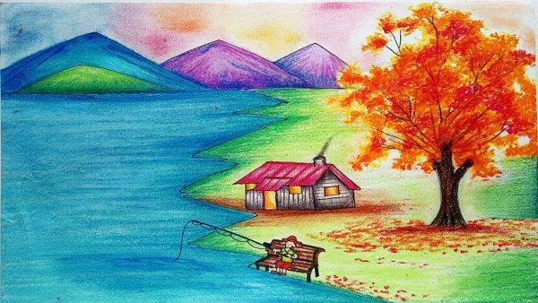 Осенние картинки для срисовки