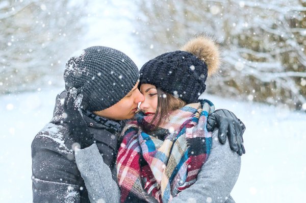 Влюбленные зимой