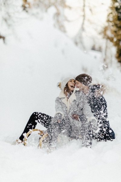 Фотосессия в снегопад
