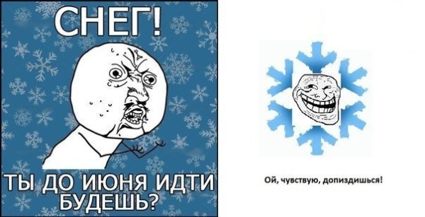 Снег Мем