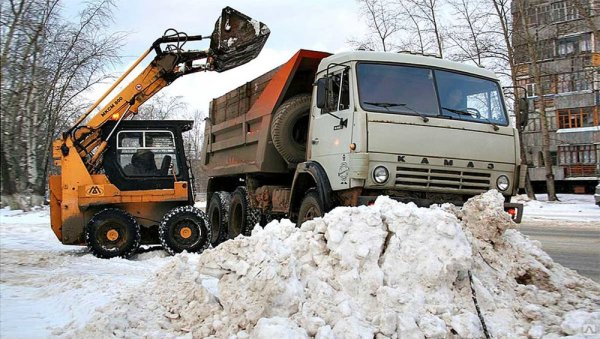 Вывоз снега КАМАЗ 65115