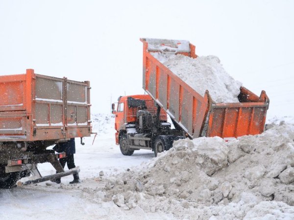 КАМАЗ 65115 уборка снега