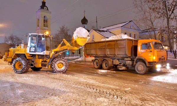 Амкодор 352с погрузка снега