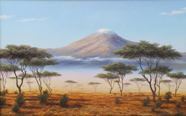 Пейзаж гора Килиманджаро
