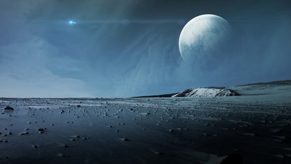 Харон Спутник Плутона поверхность
