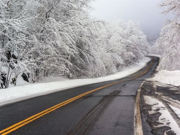 Заснеженная дорога