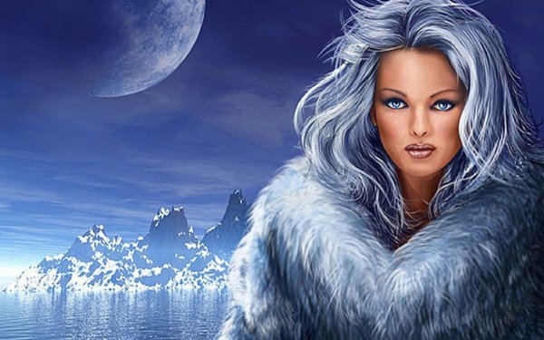 Девушка зима фэнтези