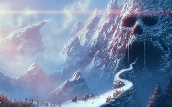 Ледяные горы фэнтези