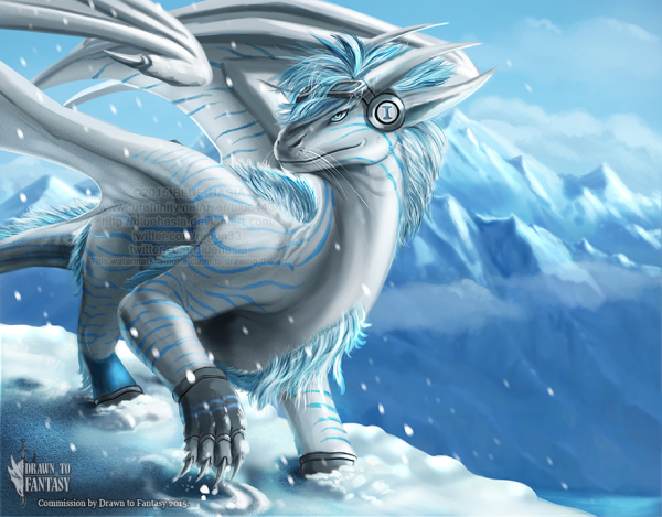 Снежный дракон арт
