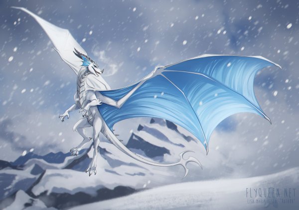 Белый ледяной дракон