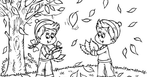 Раскраска Золотая осень