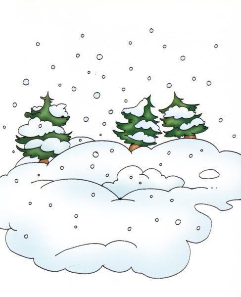 Дети в снегу