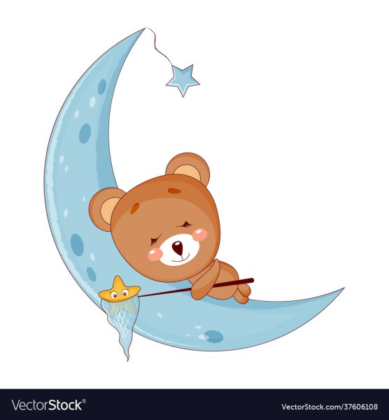 Медвежонок спит на Луне