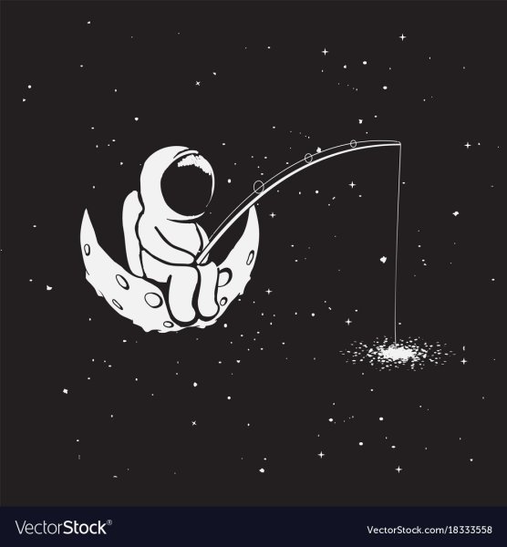 Космонавт с удочкой
