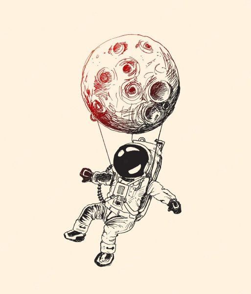 Астронавт шарик вектор