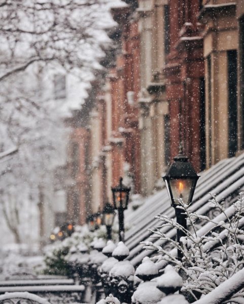 Заснеженный город