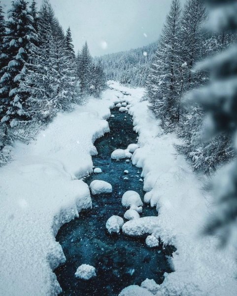 Снегопад Эстетика