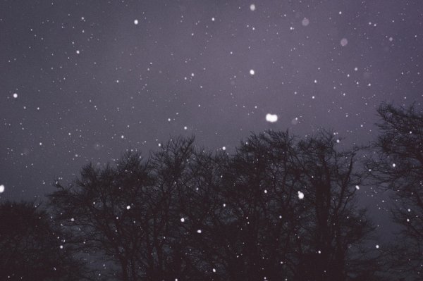 Снег с неба Эстетика