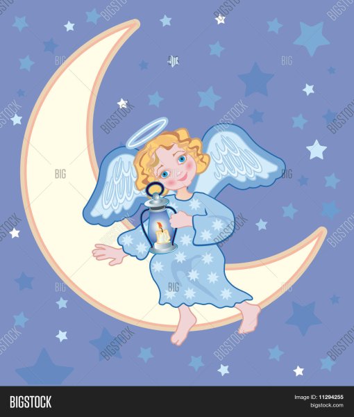 Ангелочек на месяце