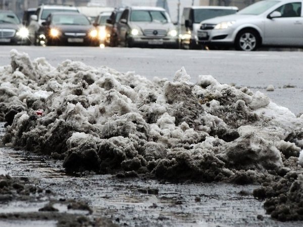 Загрязнение снега