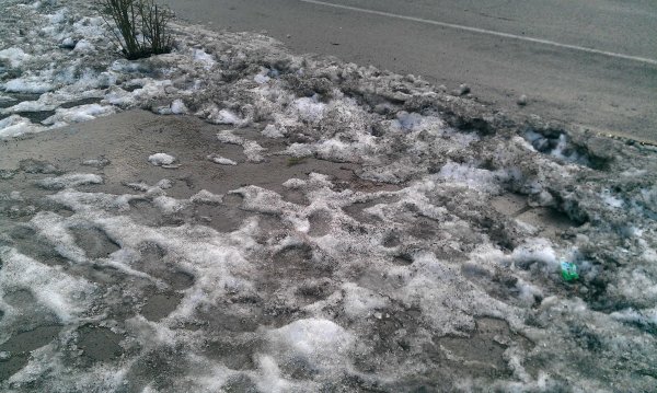 Загрязнение снега