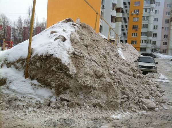 Куча грязного снега