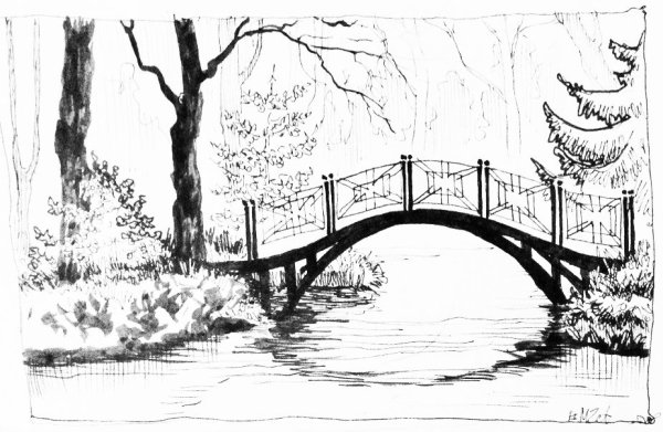 Пейзаж карандашом